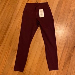 Fabletics burgundy leggings
